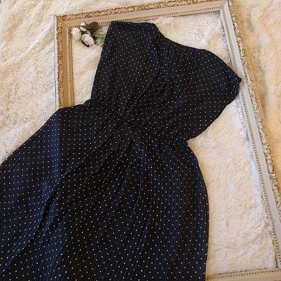 Vintage Dresses & Skirts - Stunning Vintage Retro Chiffon Polka Dot Dress
